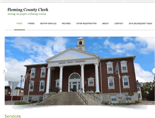 Tablet Screenshot of flemingcountyclerk.com